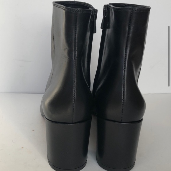 Vince Blakely leather ankle heel bootstrap 7 37 - Picture 3 of 7